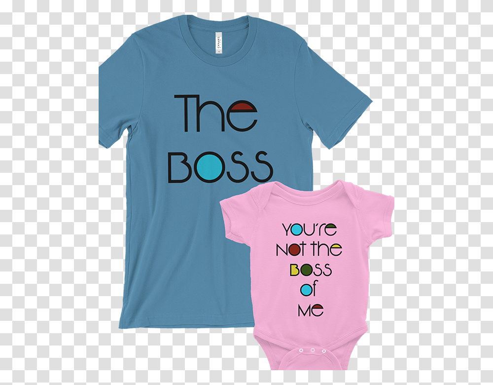 The Boss Parent Amp Child Set Girl, Apparel, T-Shirt, Sleeve Transparent Png