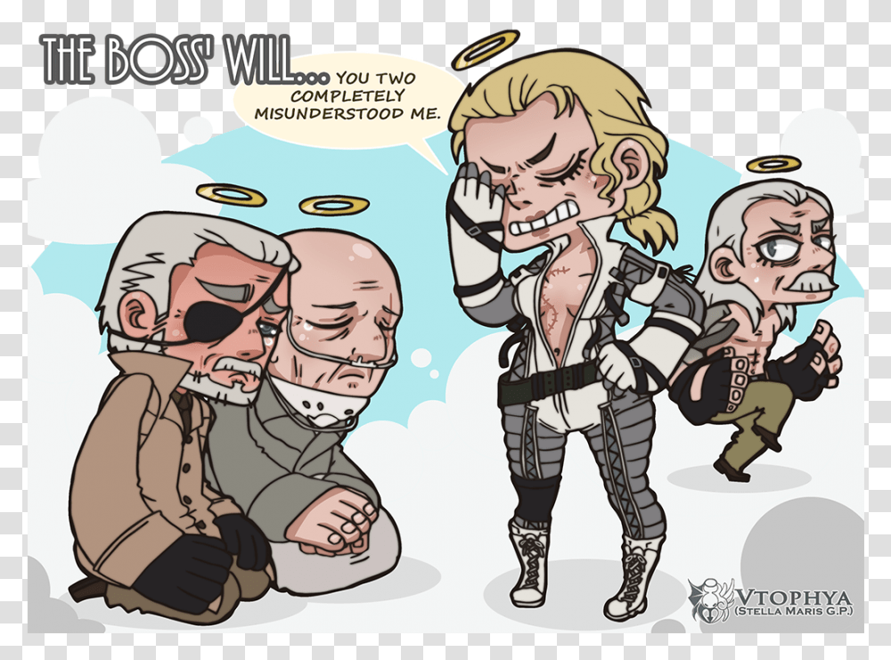 The Boss1 Will You Two Completely Misunderstood Me Big Boss The Joy, Comics, Book, Person, Human Transparent Png