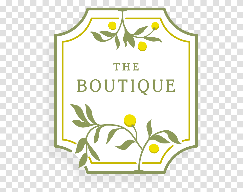 The Botique Logo Illustration, Label, Plant, Vase Transparent Png