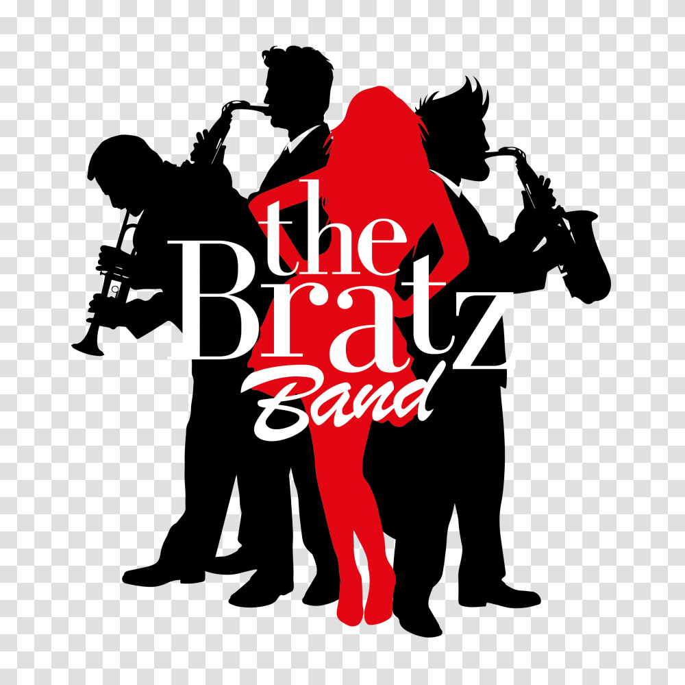 The Bratz Wedding Band With Sax Irelands Best Brass Section Bands, Person, People, Leisure Activities, Stencil Transparent Png