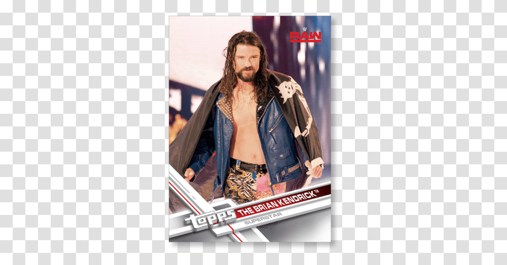 The Brian Kendrick 2017 Topps Wwe Base Cards Poster Wwe The Brian Kendrick, Apparel, Jacket, Coat Transparent Png