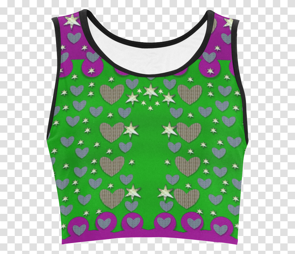 The Brightest Sparkling Stars Is Love Women's Crop Active Tank, Bib, Rug, Blouse Transparent Png