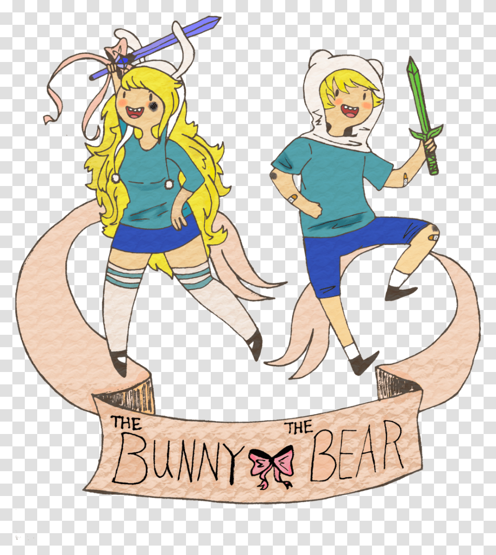 The Bunny And The Bear Cartoon, Poster, Advertisement, Person, Comics Transparent Png