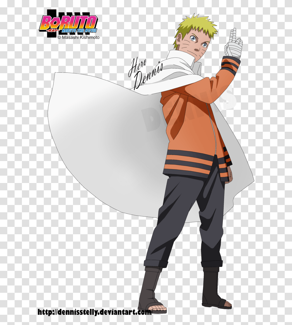 The By Dennisstelly On Uzumaki Naruto Hokage Render, Person, Sleeve Transparent Png