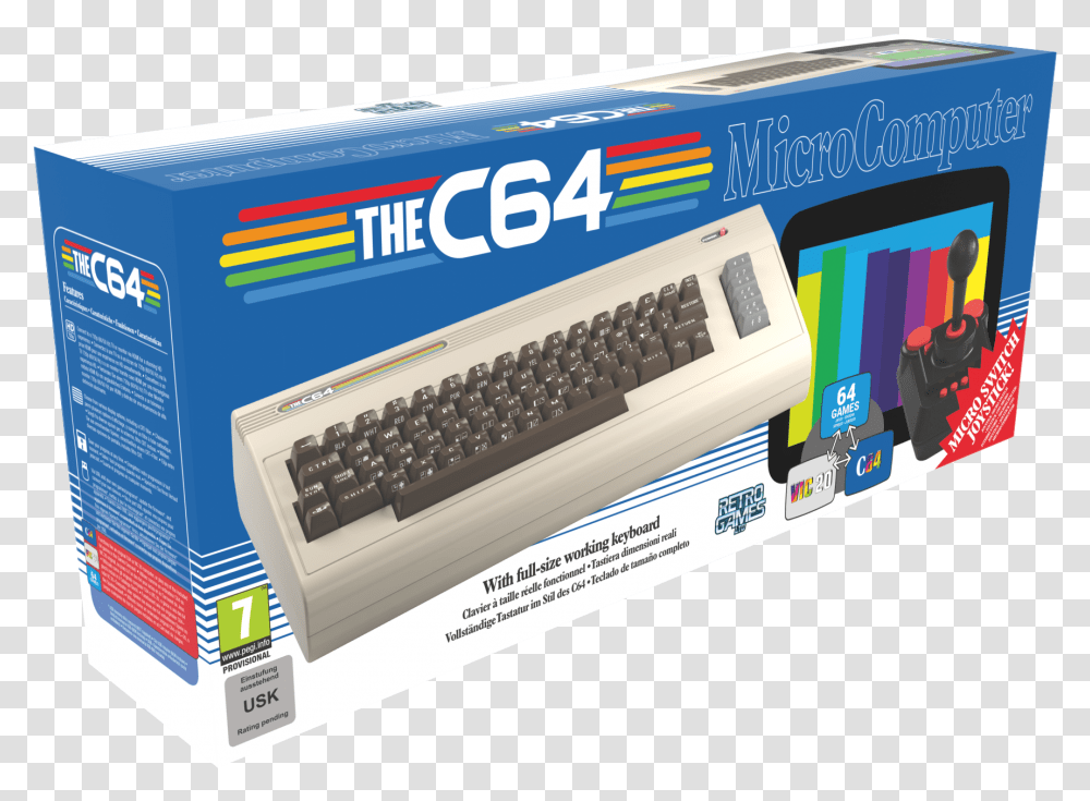 The C64 Returns Commodore 64 2019, Computer Keyboard, Computer Hardware, Electronics, Person Transparent Png