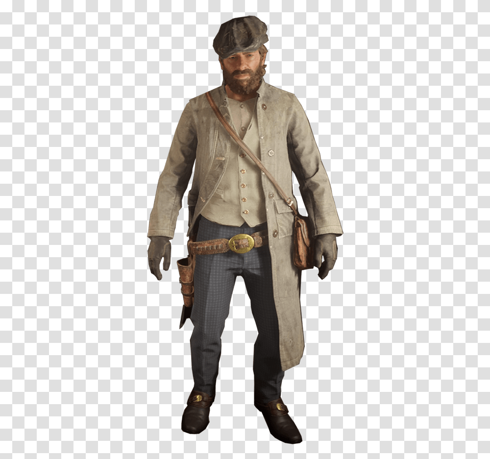 The Carson Arthur Morgan Gunslinger Outfit, Clothing, Coat, Person, Jacket Transparent Png
