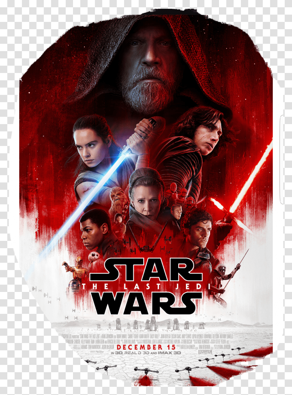 The Cast Of Star Wars The Last Jedi Answers Questions, Poster, Advertisement, Person, Human Transparent Png