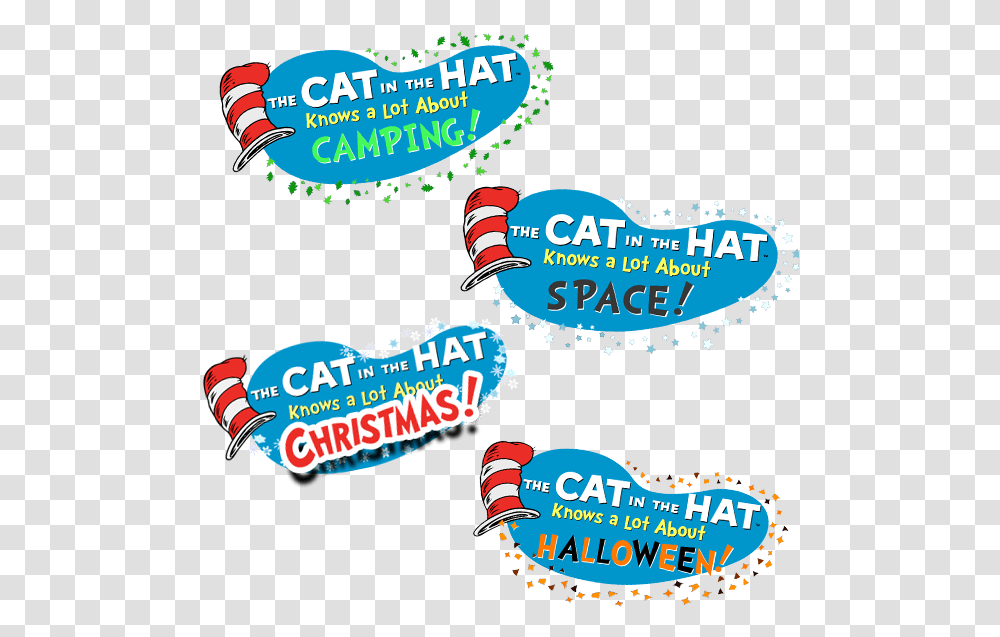 The Cat In The Hat Knows A Lot About Cat In The Hat Camping, Label Transparent Png