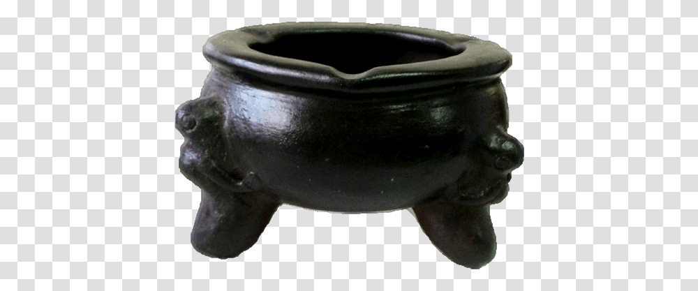 The Cauldron Ashtray Black Earthenware, Helmet, Clothing, Apparel, Pottery Transparent Png