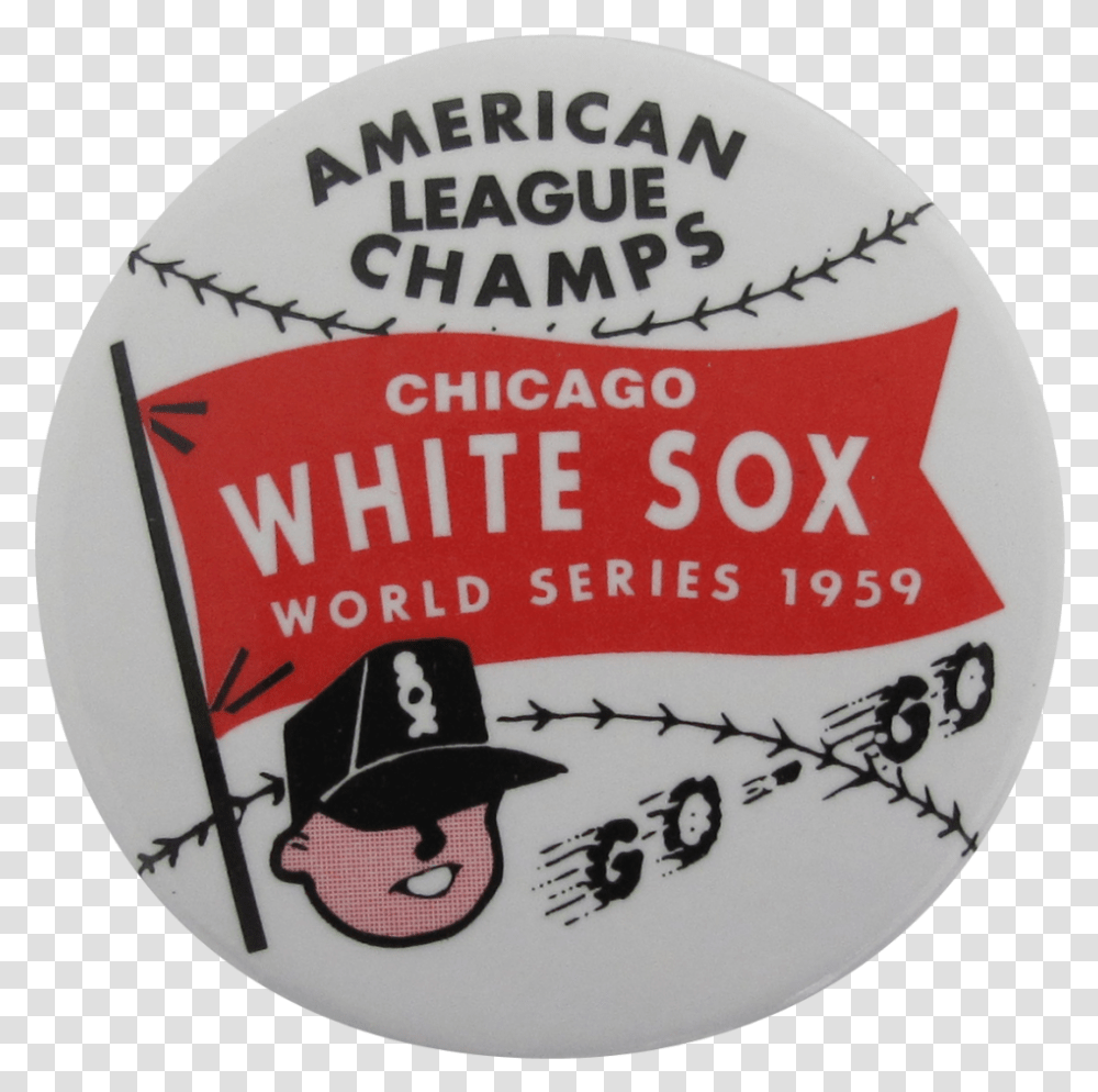 The Chicago White Sox And Pennant Of 1959 Cartoon, Label, Text, Logo, Symbol Transparent Png