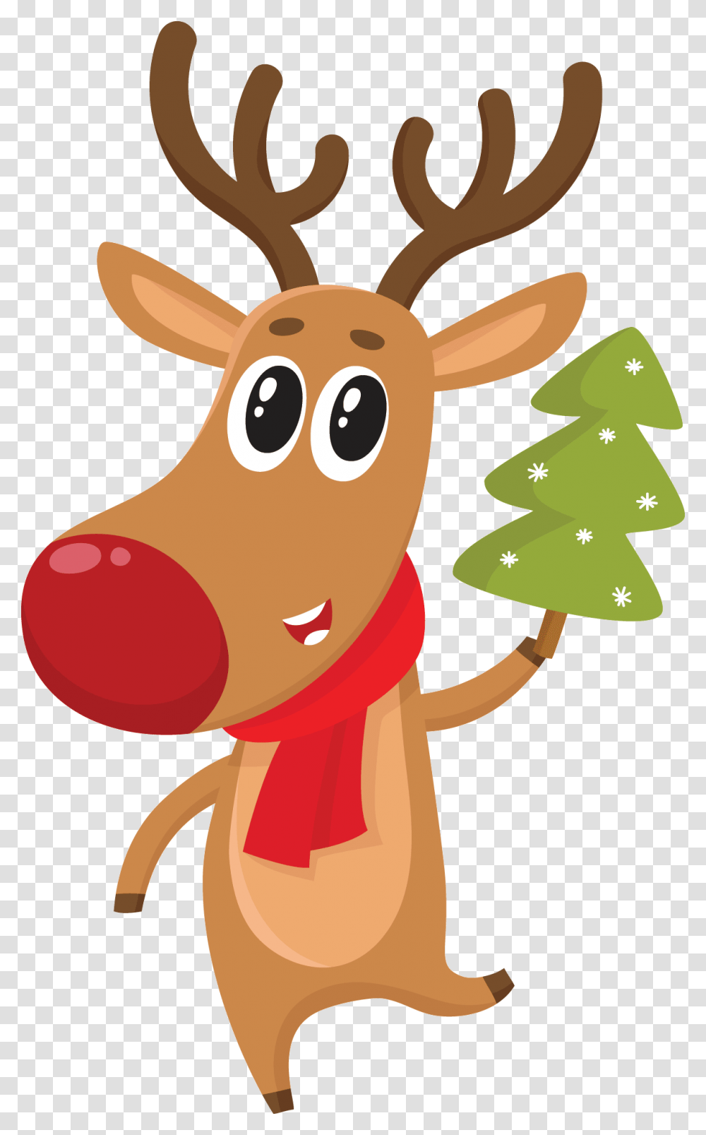 The Christmas Tree That Came To Life Cartoon Images Of Christmas Reindeer, Wildlife, Mammal, Animal Transparent Png