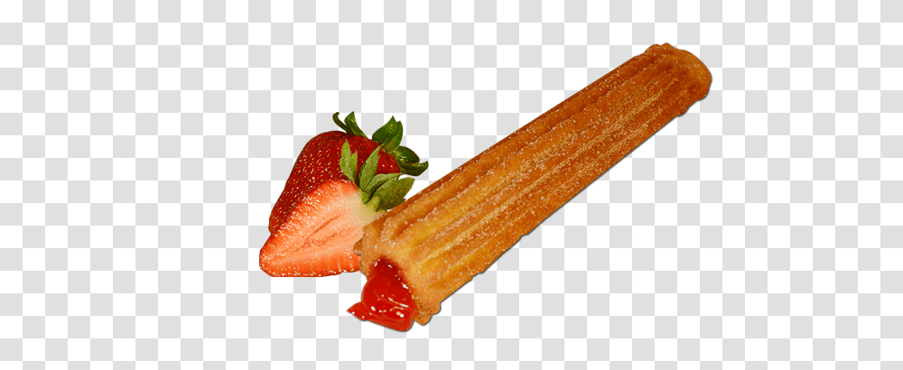 The Churro Factory Churros Treats, Strawberry, Fruit, Plant, Food Transparent Png