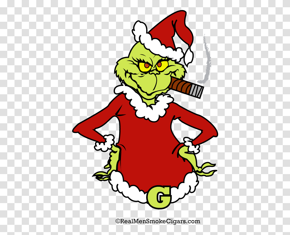 The Cigar Grinch Shirt, Poster, Advertisement, Elf Transparent Png