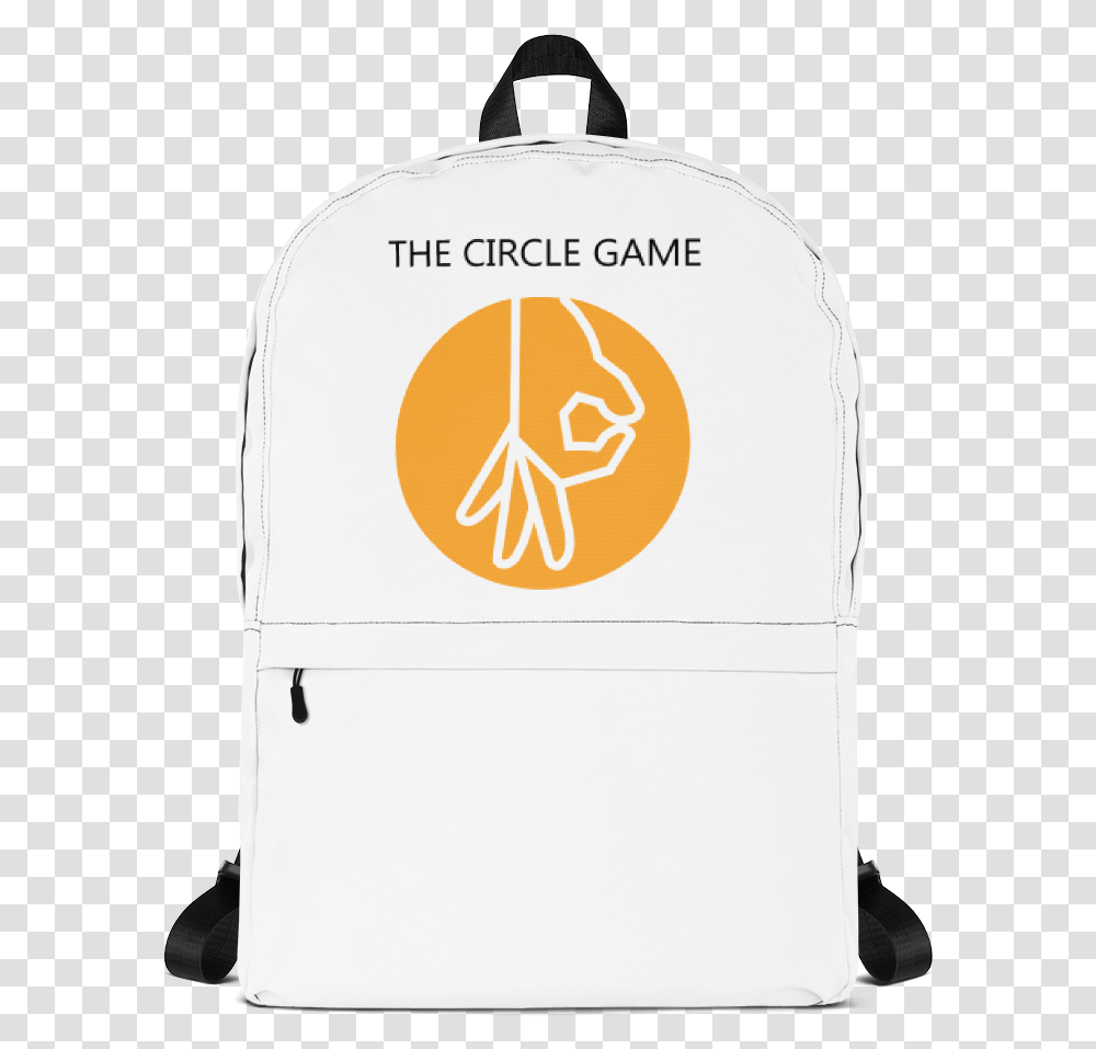 The Circle Game Backpack Mac White Backpacks, Text, Appliance, Label Transparent Png
