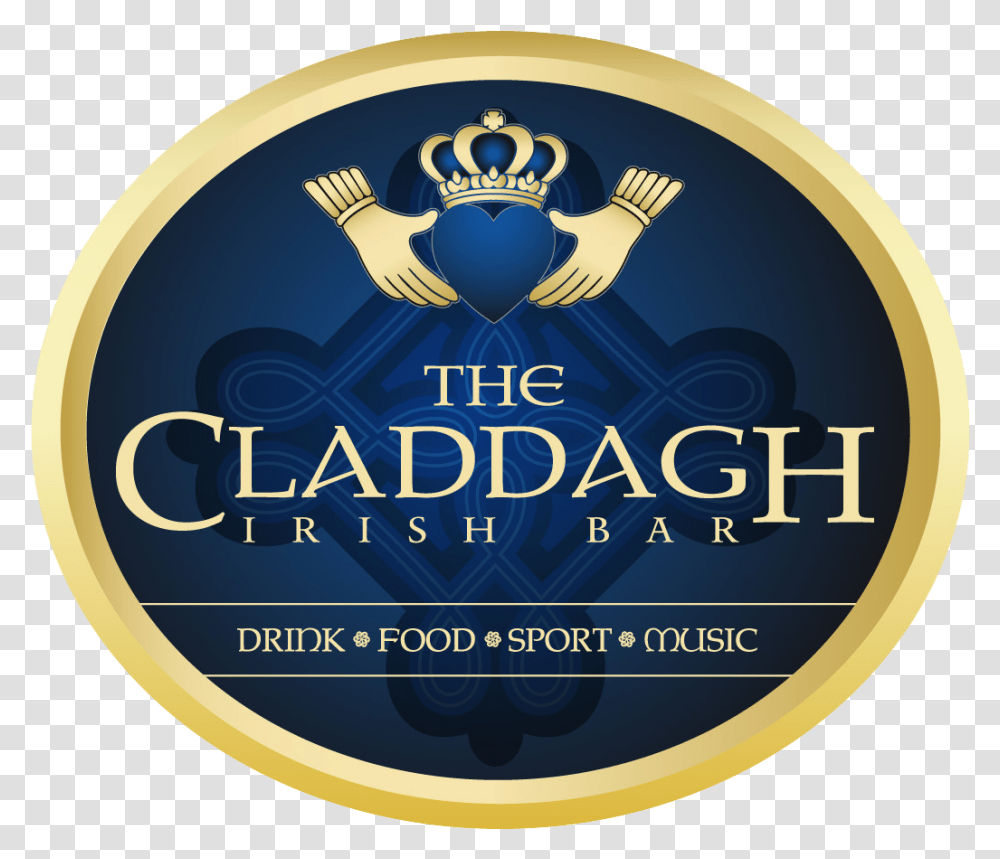 The Claddagh Irish Bar Marbella Badge, Label, Word, Logo Transparent Png