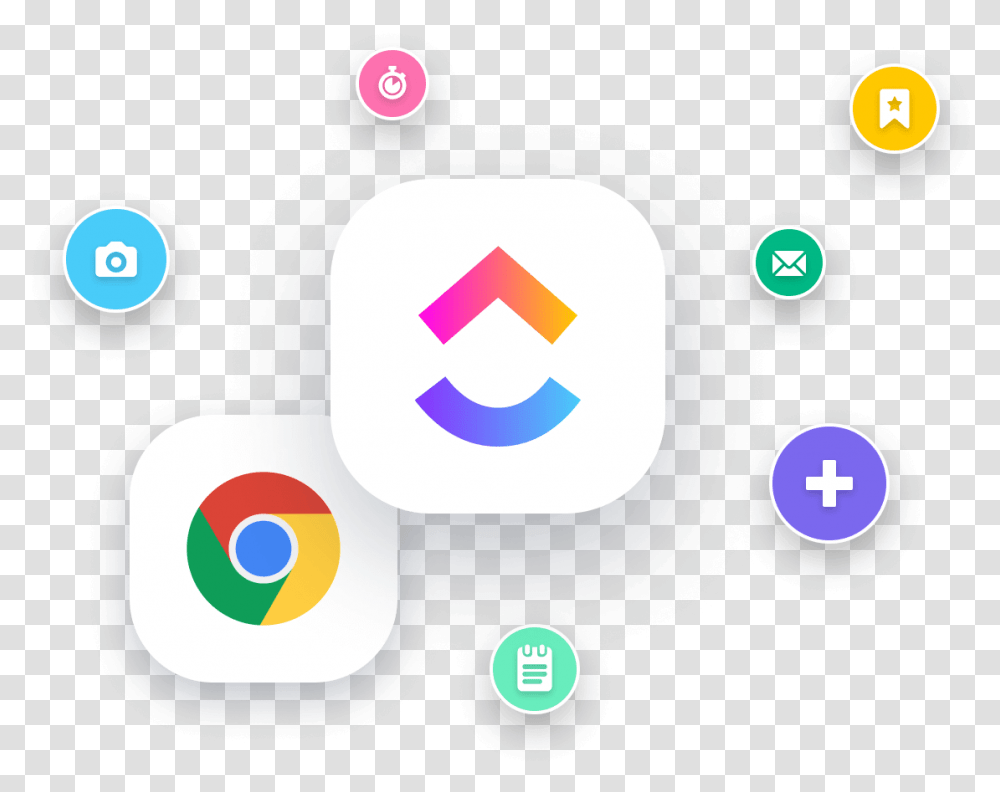 The Clickup Chrome Extension Circle, Logo Transparent Png