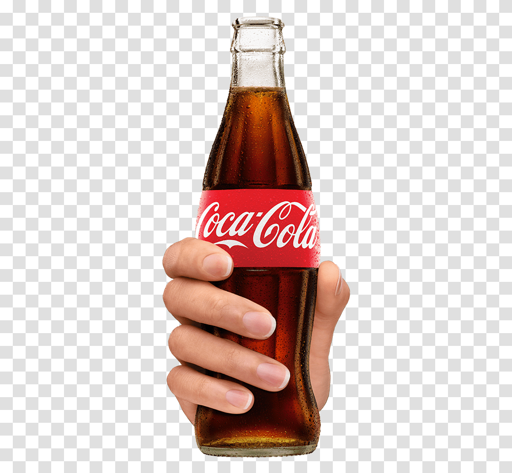 The Coca Cola Company Fizzy Drinks Glass Bottle Cocacola Coca Cola, Beverage, Coke, Soda, Person Transparent Png