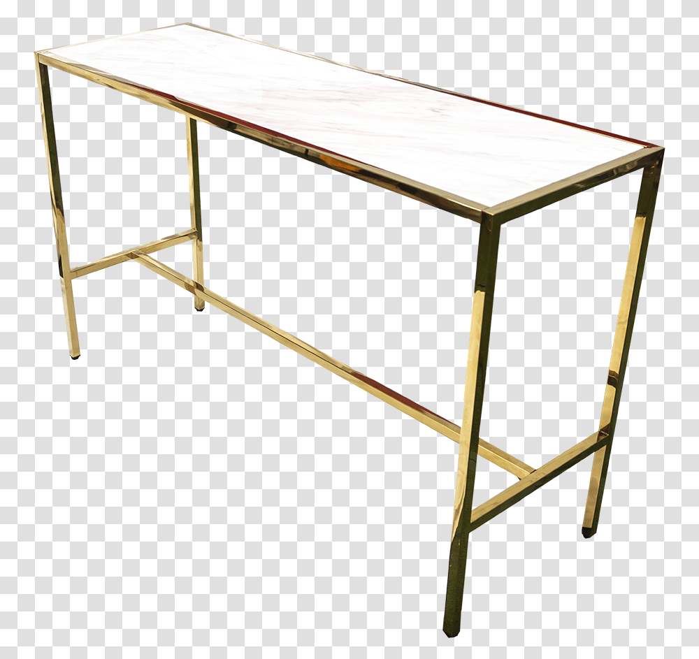 The Cocktail Table Rectangle Gold With Marble Top, Furniture, Tabletop, Wood, Desk Transparent Png