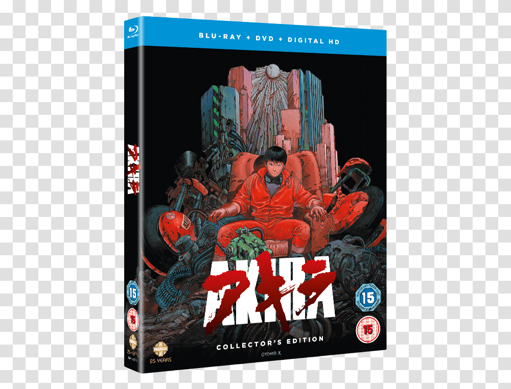 The Collector's Edition Akira Blu Ray Dvd, Person, Helmet, Poster Transparent Png