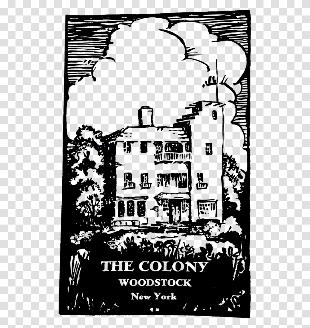 The Colony Live Music Venue Bar Woodstock New York Illustration, Poster, Building, Nature, Outdoors Transparent Png