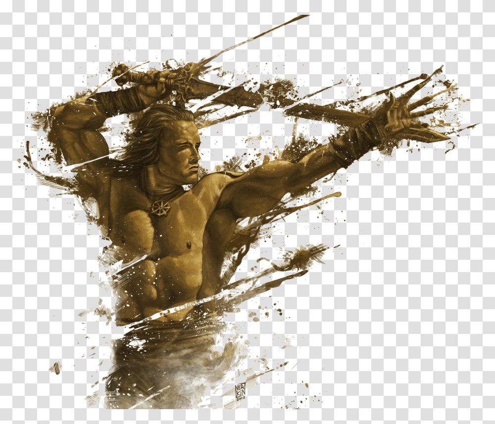 The Coming Of Conan The Barbarian Is An Anthology Of Conan The Barbarian Art Poster, Person, Water, Blonde, Female Transparent Png