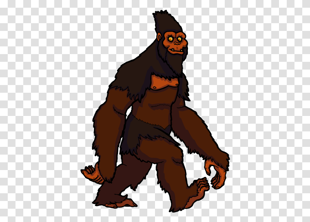 The Common Sasquatch Illustration, Wildlife, Animal, Mammal, Person Transparent Png