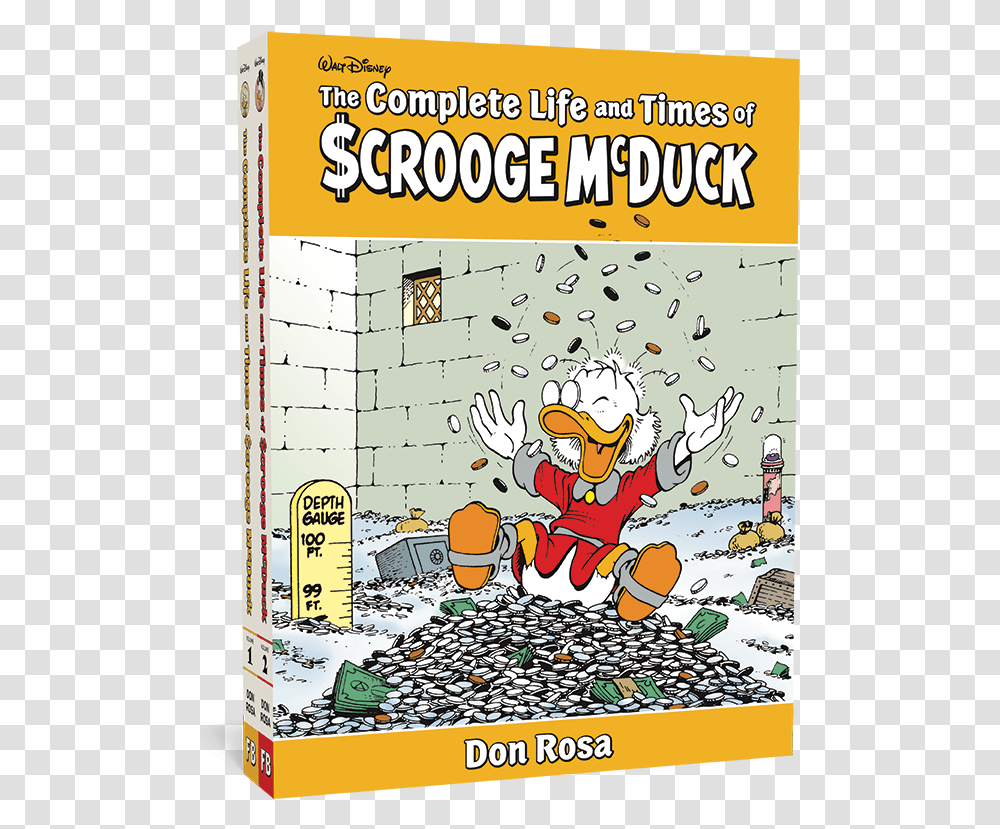 The Complete Life And Times Of Scrooge Mcduck Complete Life And Times Of Scrooge Mcduck, Book, Comics, Poster, Advertisement Transparent Png