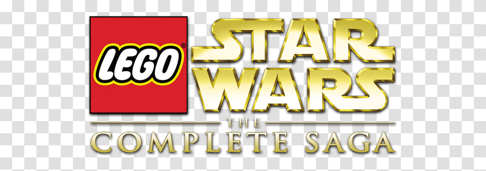 The Complete Saga Lego Star Wars Complete Saga Logo, Text, Alphabet, Word, Slot Transparent Png
