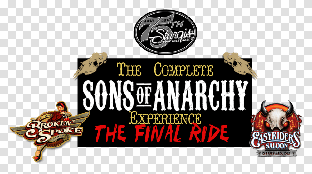 The Complete Sons Of Anarchy Experience Sturgis 2015, Label, Poster, Advertisement Transparent Png