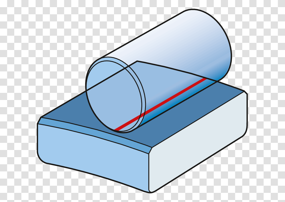 The Contact Line Becomes Somewhat Rectangular In Shape Contact Lineaire, Cylinder, Glass, Pill, Medication Transparent Png