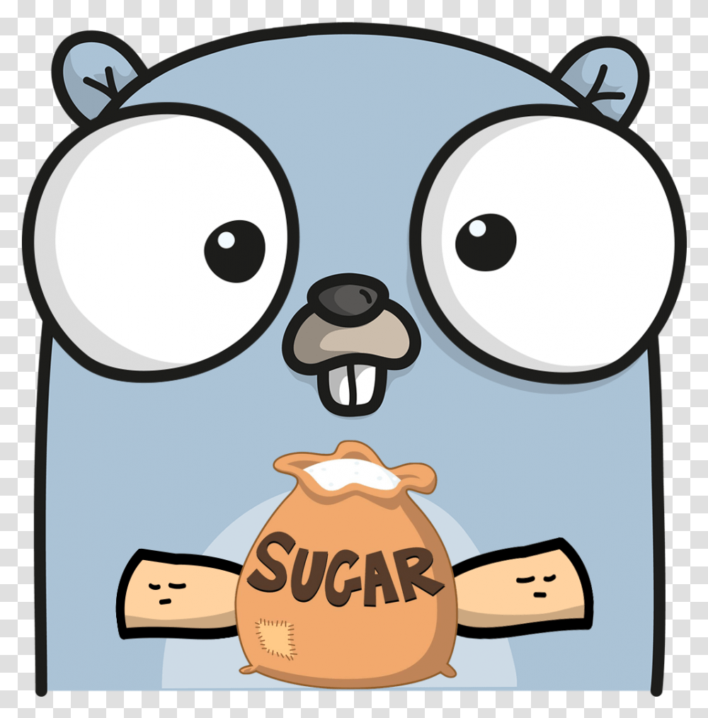 The Cost Of Syntactic Sugar In Go Golang Gopher, Label, Text, Doctor, Animal Transparent Png