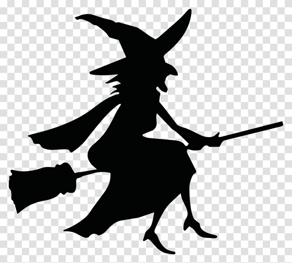 The Country Witch Dibujos De Brujas Para Halloween, Silhouette, Person, Human, Duel Transparent Png
