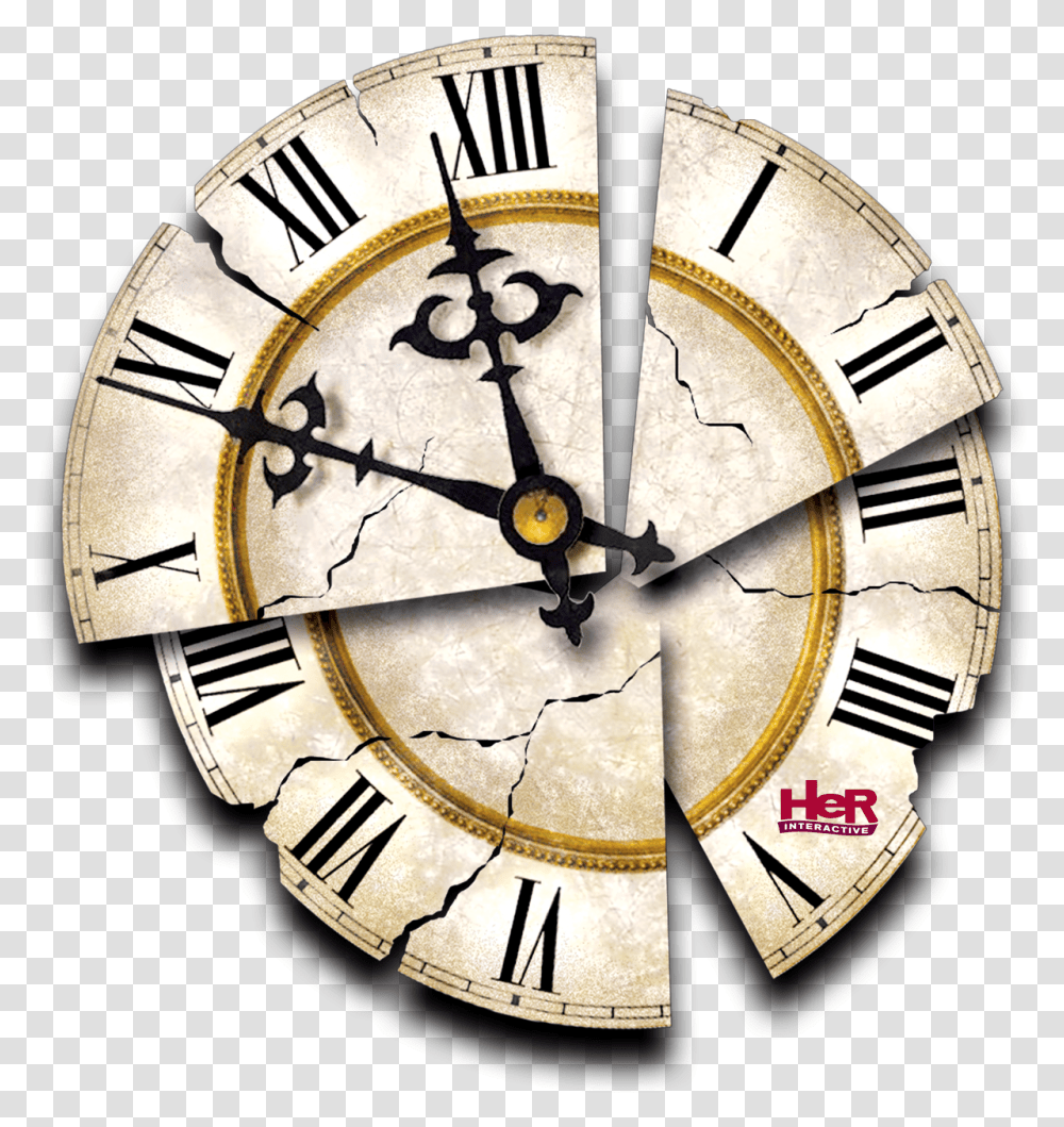 The Cracked Clock Face From Nancy Drew Secret Of The Old Clock, Analog Clock, Clock Tower, Architecture, Building Transparent Png