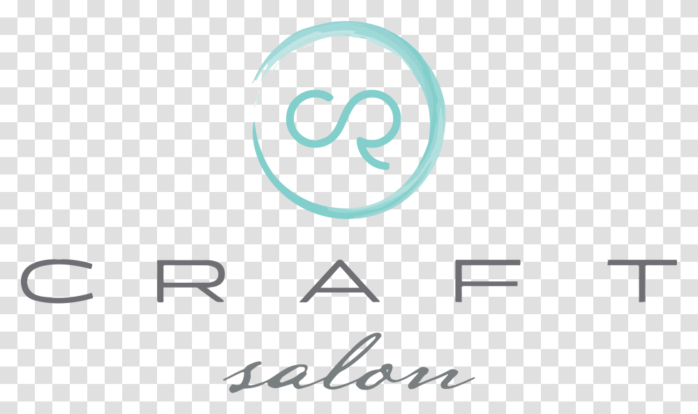 The Craft Salon Logo Featuring A Tuquoise Watercolor Circle, Handwriting, Signature, Label Transparent Png
