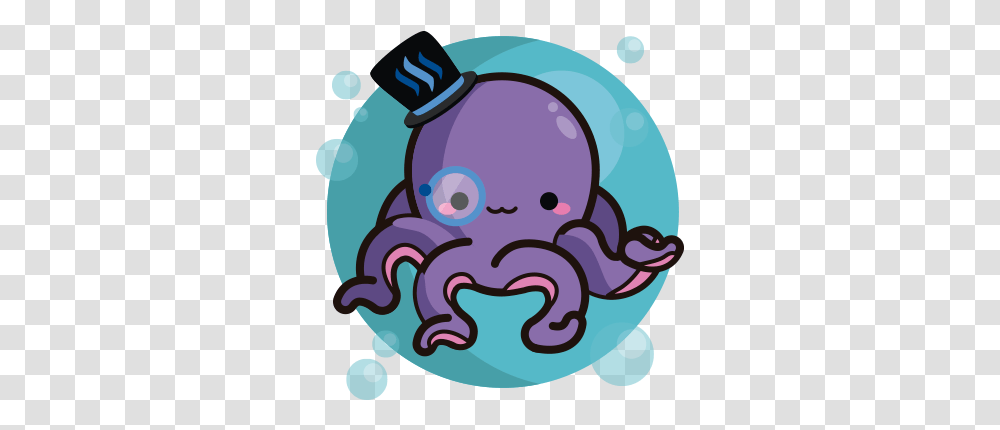 The Creative Commons Crypto Art Kawaii Octopus, Food, Sea Life, Animal, Seafood Transparent Png