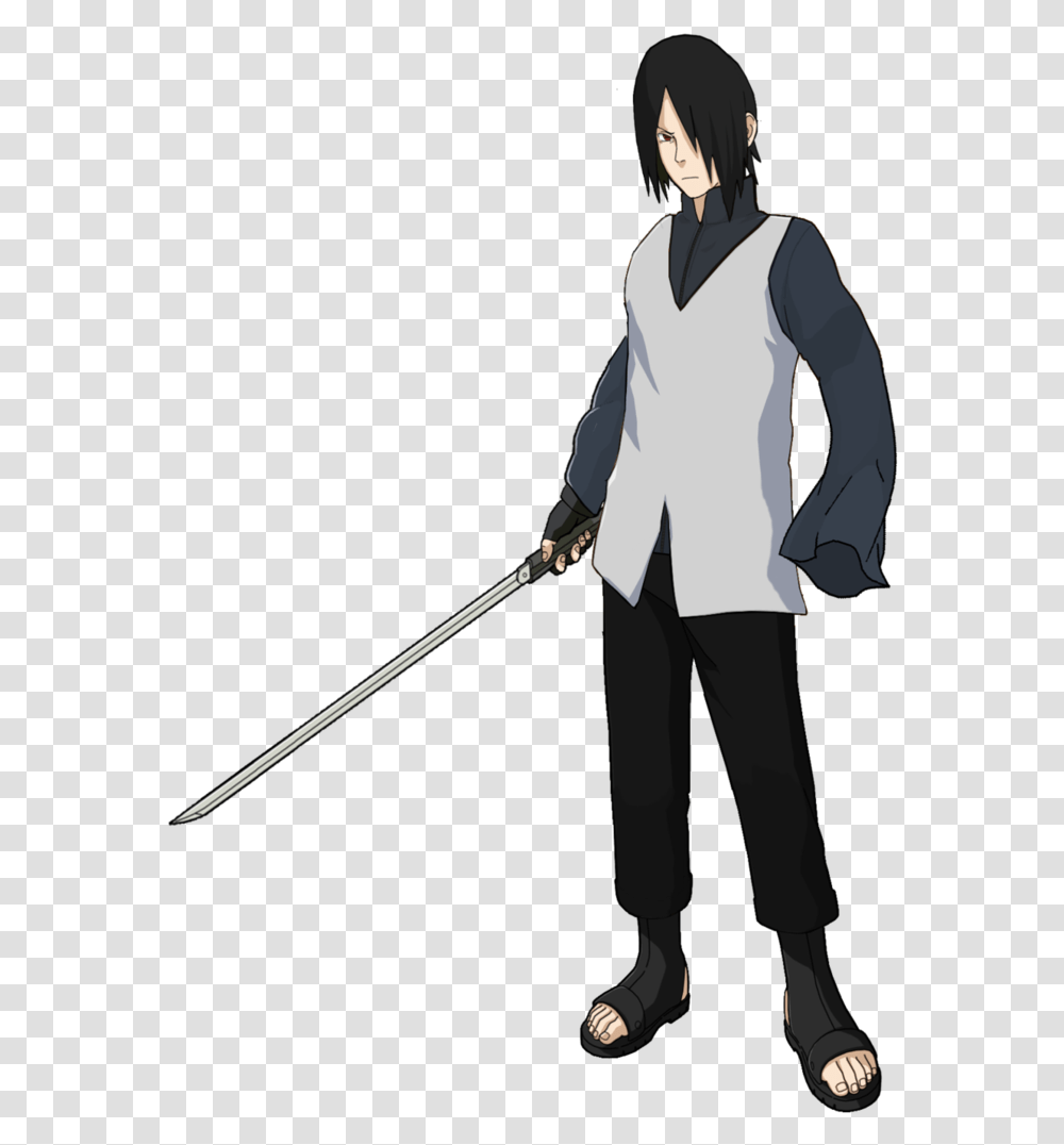 The Crossover Game Canon Adult Sasuke Uchiha Sword, Person, Costume, Sleeve Transparent Png
