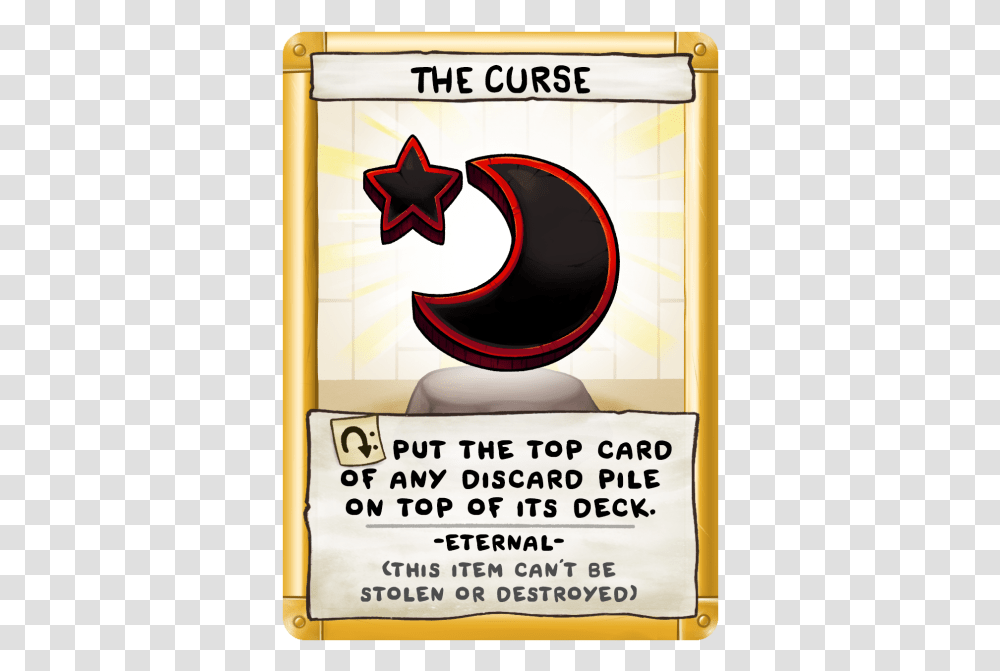 The Curse Binding Of Isaac Four Souls Loot Card, Star Symbol, Number Transparent Png