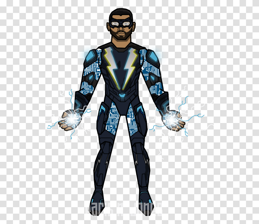 The Cw Version By Parisnjones Black Lightning Justice, Person, Human, People, Costume Transparent Png