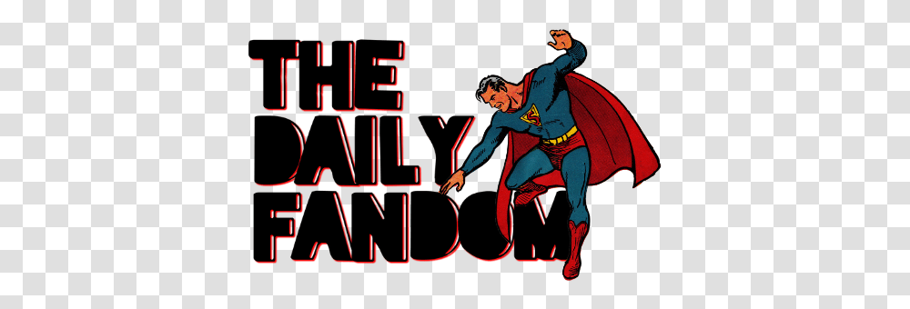 The Daily Fandom Logo Superman, Person, Human, Poster, Advertisement Transparent Png
