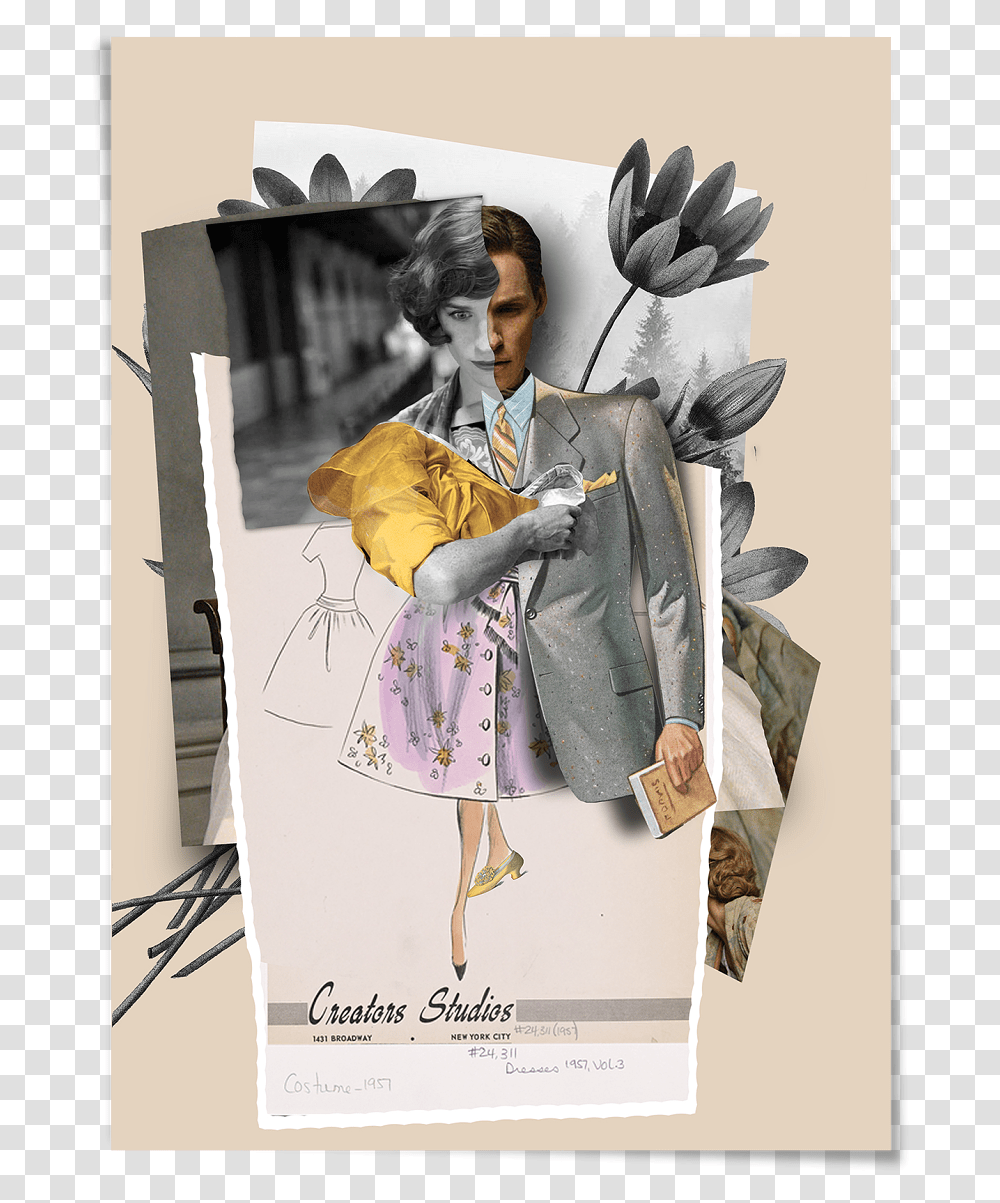 The Danish Girl By Selman Hosgor Girl Collage Art, Poster, Advertisement, Clothing, Person Transparent Png