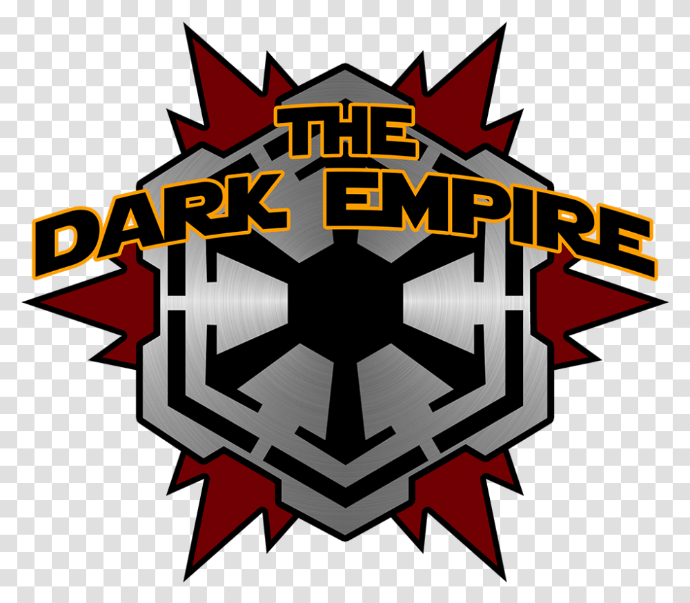 The Dark Empire - Once More Sith Shall Rule Galaxy Star Wars Logo, Symbol, Emblem, Trademark, Text Transparent Png