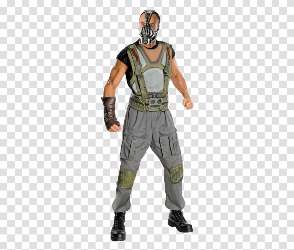 The Dark Knight Rises Deluxe Bane Costume Simply Fancy Dress, Person, Human, Face Transparent Png