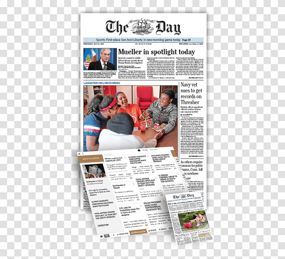 The Day Digital Edition Charlotte Observer, Newspaper, Text, Person, Flyer Transparent Png