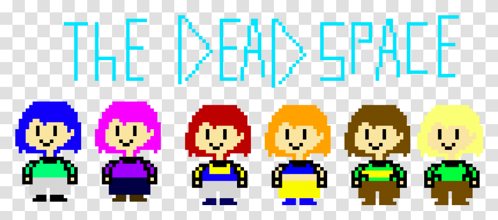 The Dead Space Teaser Character Names In Desc Pixel Art Cartoon, Pac Man, Text Transparent Png