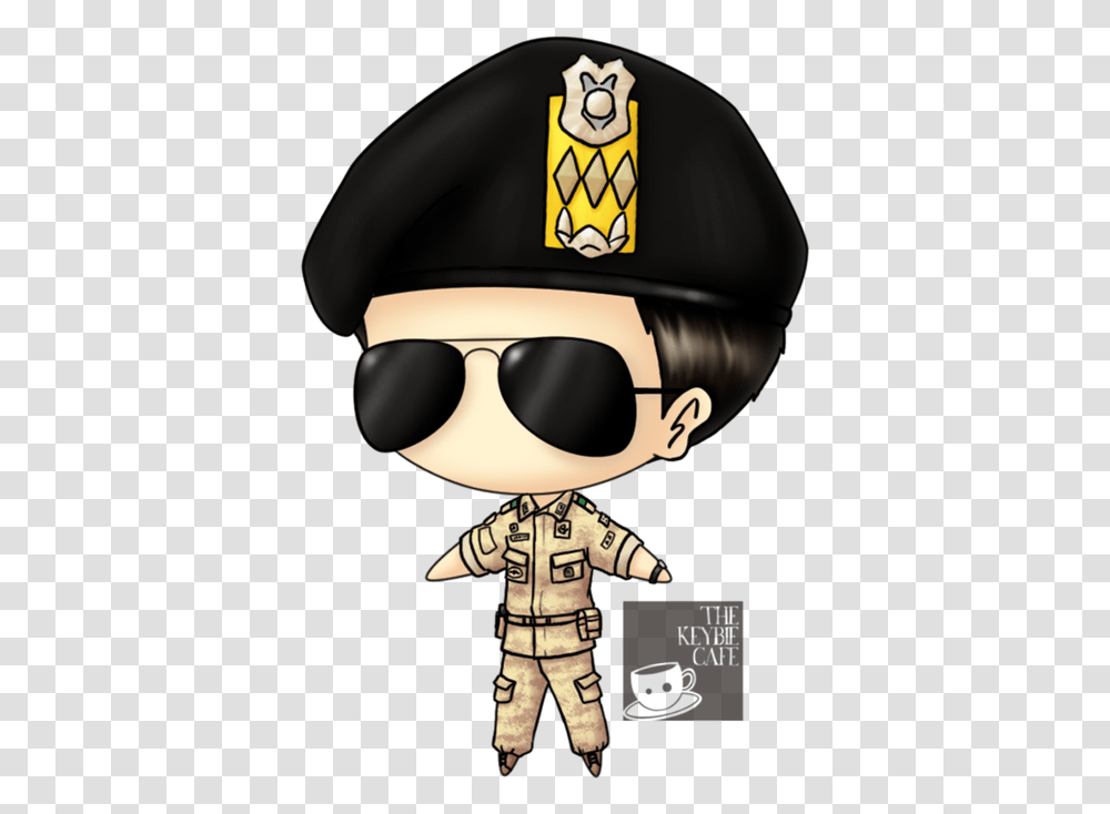 The Descendants Of The Sun Keybies Cartoon, Person, Human, Sunglasses, Accessories Transparent Png
