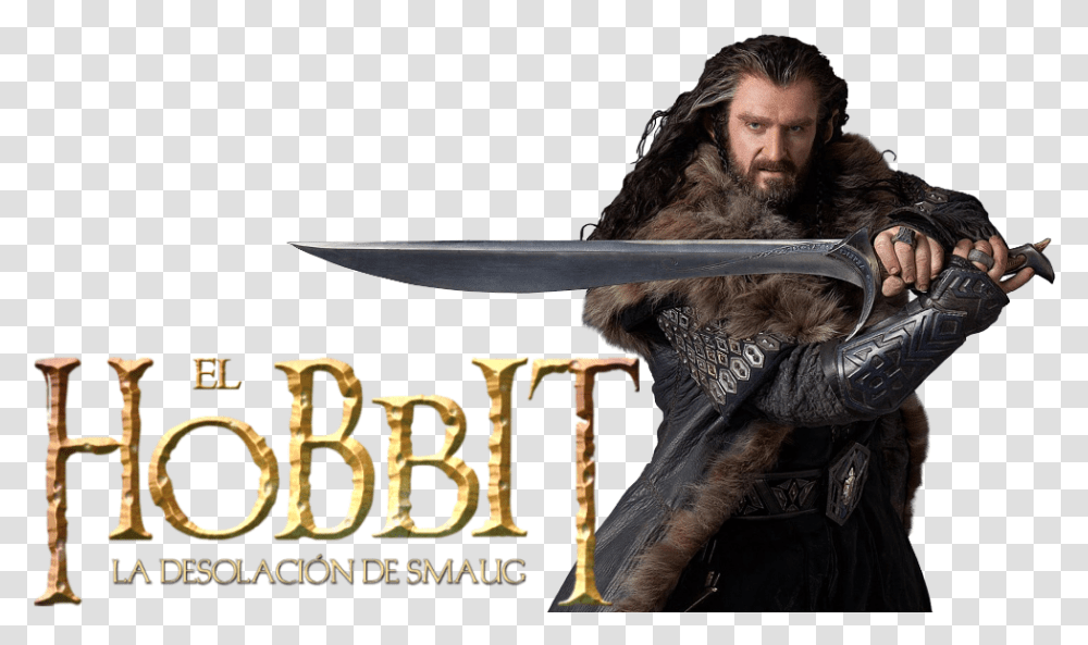 The Desolation Of Smaug Action Film, Person, Weapon, Blade, Face Transparent Png