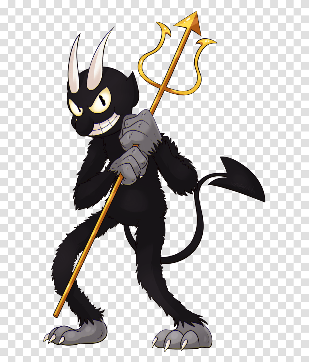The Devil By Xgglitch Cuphead Devil, Weapon, Weaponry, Emblem Transparent Png