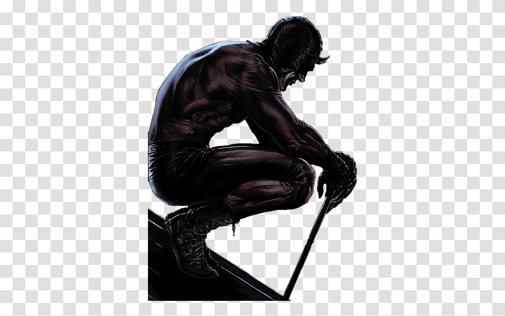 The Devil Inside And Out Vol Daredevil Sitting, Person, Animal, Mammal Transparent Png