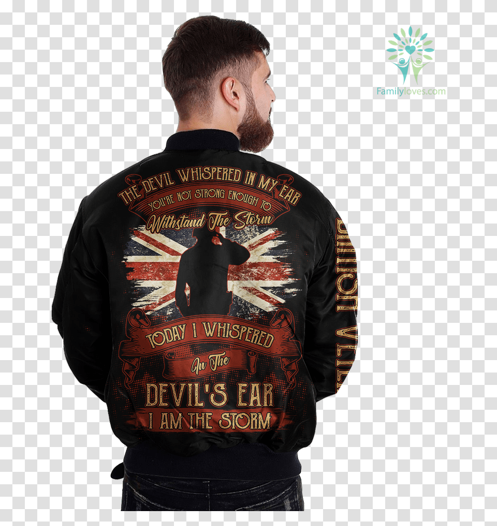 The Devil Whispered In My Ear I Am The Storm Veteran Have Done Things That Haunt Me, Sleeve, Person, Long Sleeve Transparent Png