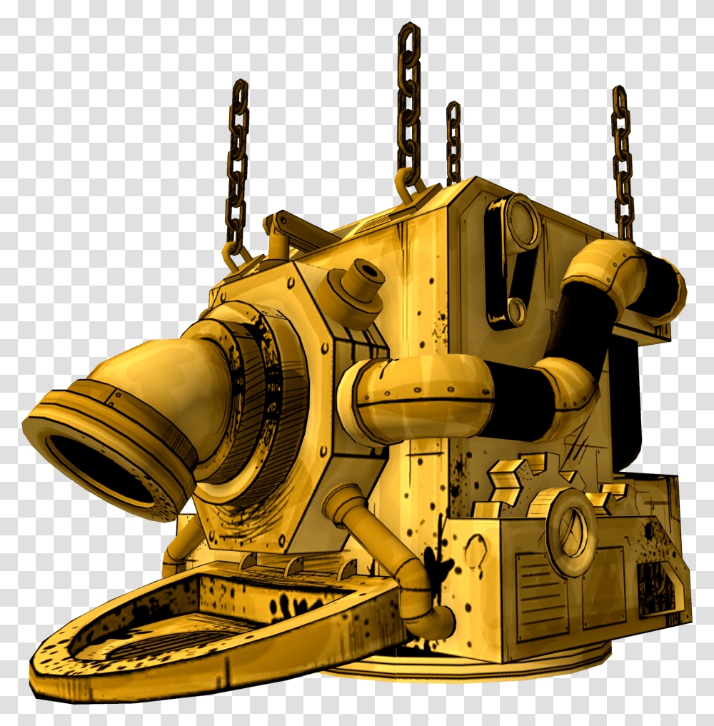 The Devilamp Ink Machine From Bendy, Fire Hydrant, Bulldozer, Tractor, Vehicle Transparent Png
